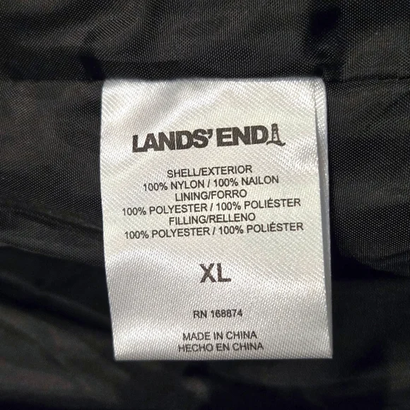 Lands' End Women's Black 3-in-1 Jacket System NEW With Tags Size XL - Picture 15 of 16